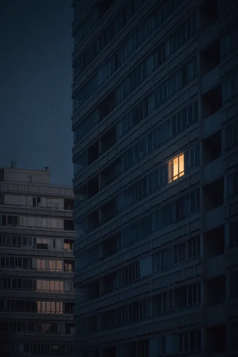 Monolithic Nocturnal Brutalism style reference image — brutalist architecture