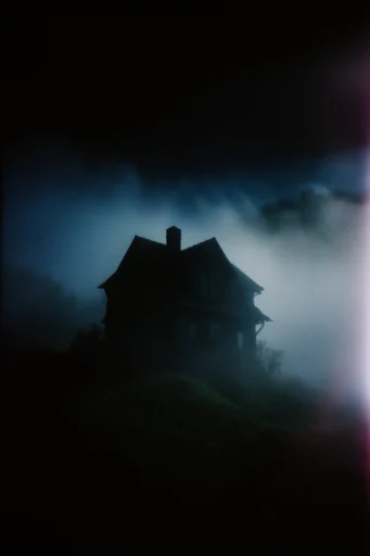 Cinematic Nocturnal Etherealism style reference image — backlit silhouette