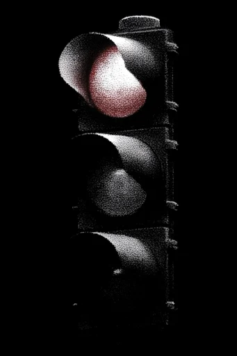 Gritty Monochromatic Noir style reference image — heavy film grain