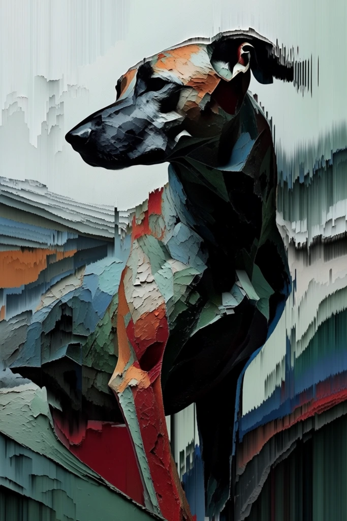 Algorithmic Digital Decay style AI image example 3