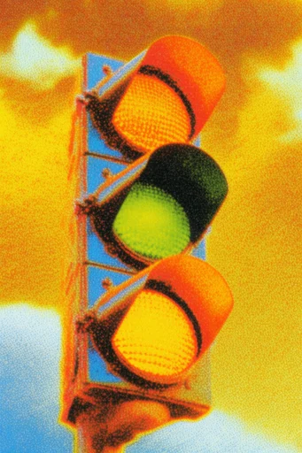 Luminous Thermal Surrealism style reference image — saturated thermal color palette