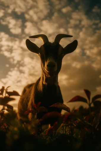 Nostalgic Amber Cinematic style reference image — high-contrast silhouette