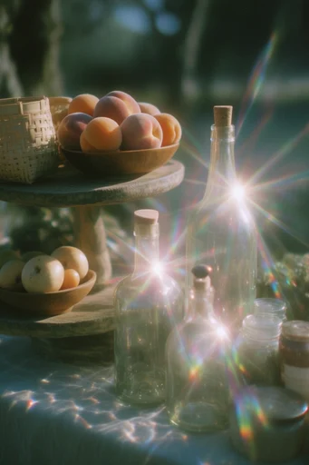 Prismatic Sunlit Nostalgia style reference image — prismatic light refraction