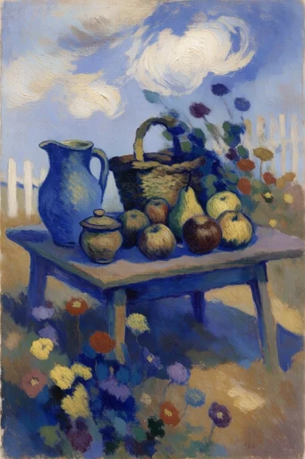 Luminous Pastoral Impressionism style reference image — painterly brushstrokes