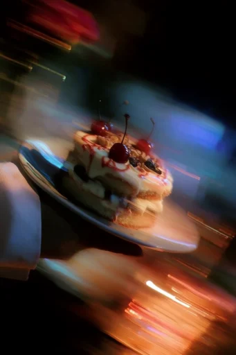 Spectral Kinetic Motion style reference image — dreamy analog grain