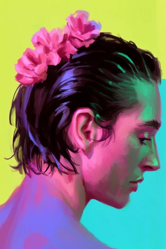 Chromatic Expressionist Portraits style reference image — impasto texture