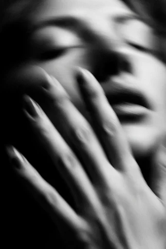 Monochrome Ethereal Blur style reference image — shutter drag effect