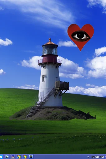 Surreal Liminal Nostalgia style reference image — oversaturated green landscape