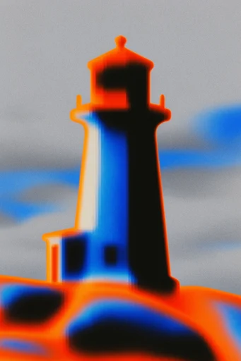 Spectral Thermal Minimalism style reference image — chromatic aberration