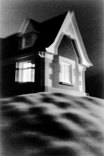 Kinetic Noir Spectralism style reference image — chiaroscuro lighting