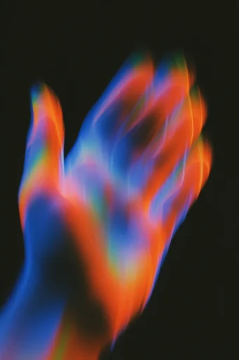 Kinetic Spectral Luminescence style reference image — neon light trails