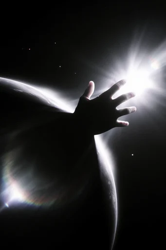 Ethereal Cosmic Minimalism style reference image — minimalist cosmic scale