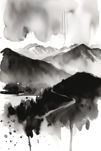Ethereal Monochrome Noir style reference image — monochrome photography