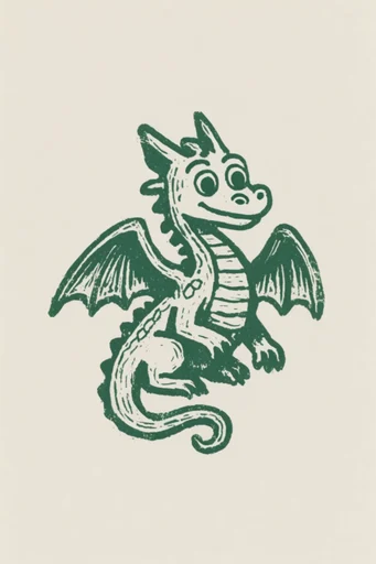 Vintage Graphic Mascotry style reference image — halftone shading