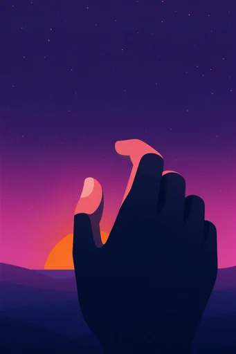 Luminous Twilight Horizons style reference image — vibrant sunset palette