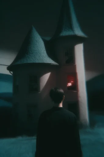 Cinematic Nocturnal Noir style AI image example 4