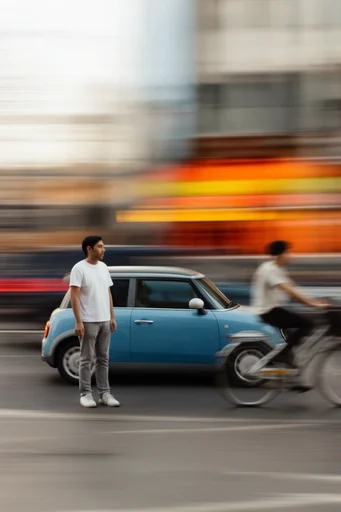 Kinetic Luminous Blur style reference image — vibrant chromatic gradients