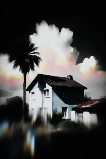 Ghostly Chiaroscuro Noir style AI image example 4