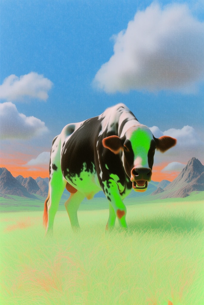 Hyper-Vibrant Surreal Dreamscapes style AI image example 3