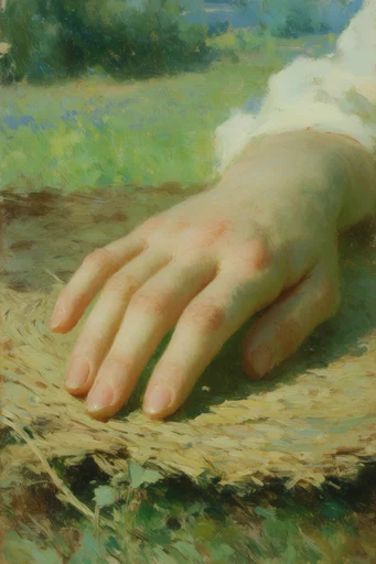 Luminous Impressionist Pastoral style reference image — dappled sunlight