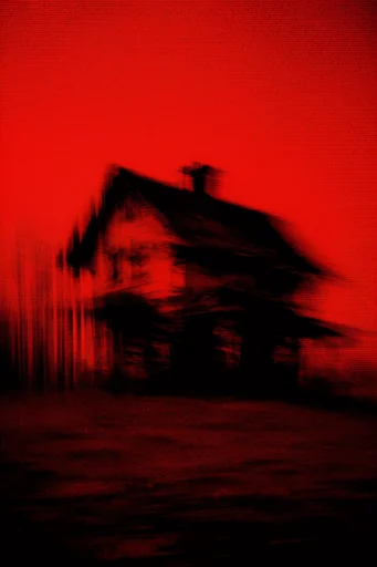 Monochromatic Crimson Surrealism style AI image example 4