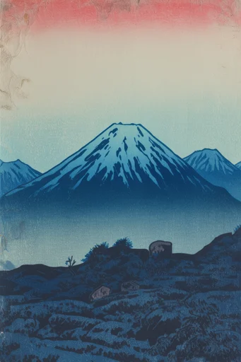 Atmospheric Shin-Hanga Nocturnes style reference image — shin-hanga style
