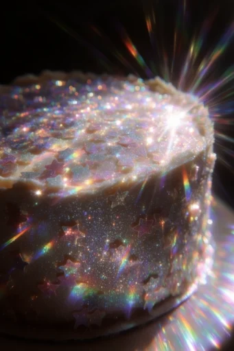 Cosmic Prismatic Glow style reference image — iridescent highlights