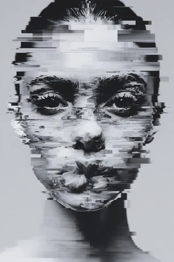 Algorithmic Digital Decay moodboard — generate AI images in this style