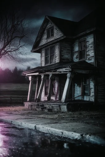 Gritty Neon Decay style AI image example 4