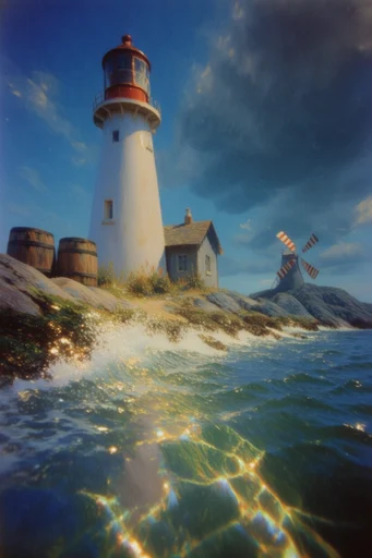 Luminous Cobalt Dreamscape style reference image — ethereal macro photography
