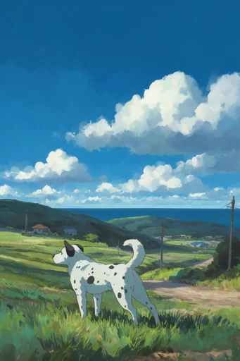 Vibrant Anime Escapism style reference image — nostalgic summer atmosphere