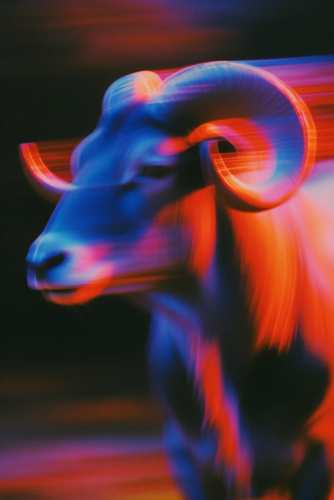 Kinetic Neon Spectralism style AI image example 3