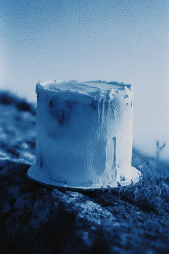 Ethereal Alpine Lithography style reference image — atmospheric indigo palette
