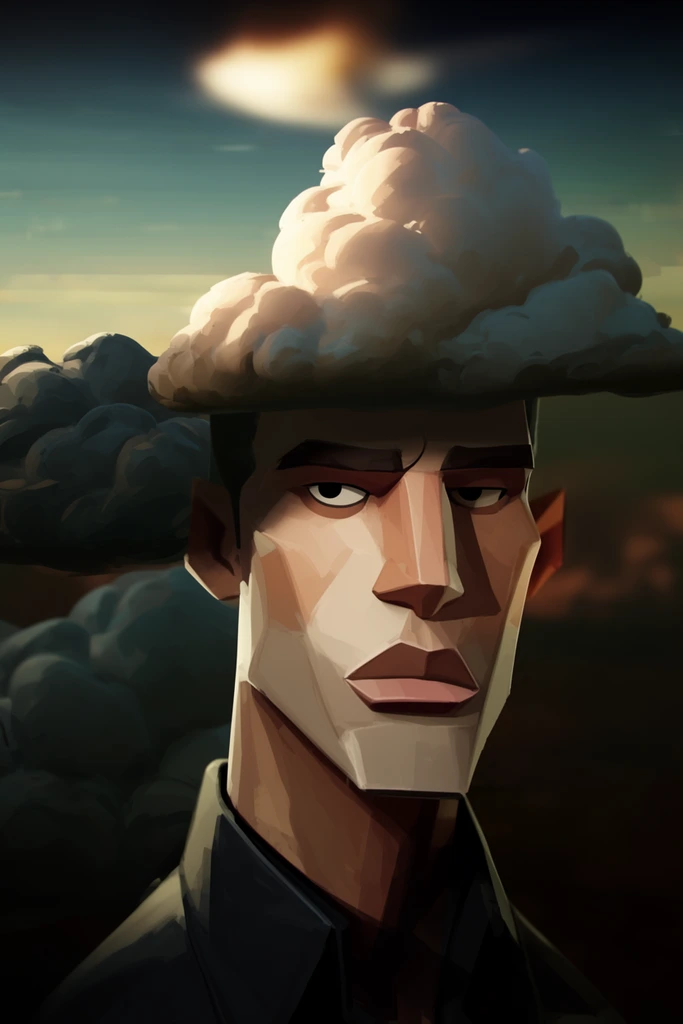 Cinematic Angular Noir style AI image example 2