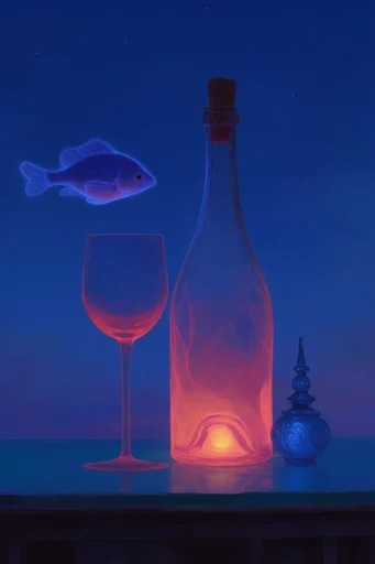 Ethereal Nocturnal Cosmicism style reference image — digital painting