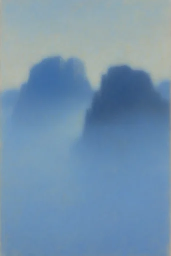 Ethereal Indigo Minimalism style reference image — minimalist ink wash