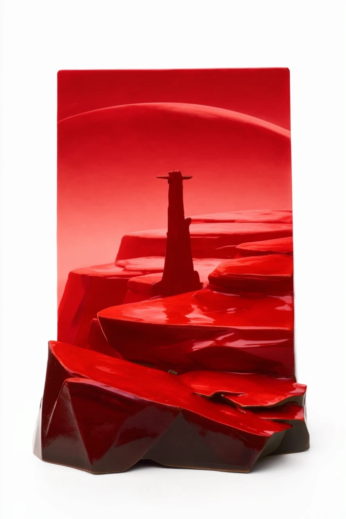 Clinical Crimson Surrealism style AI image example 2