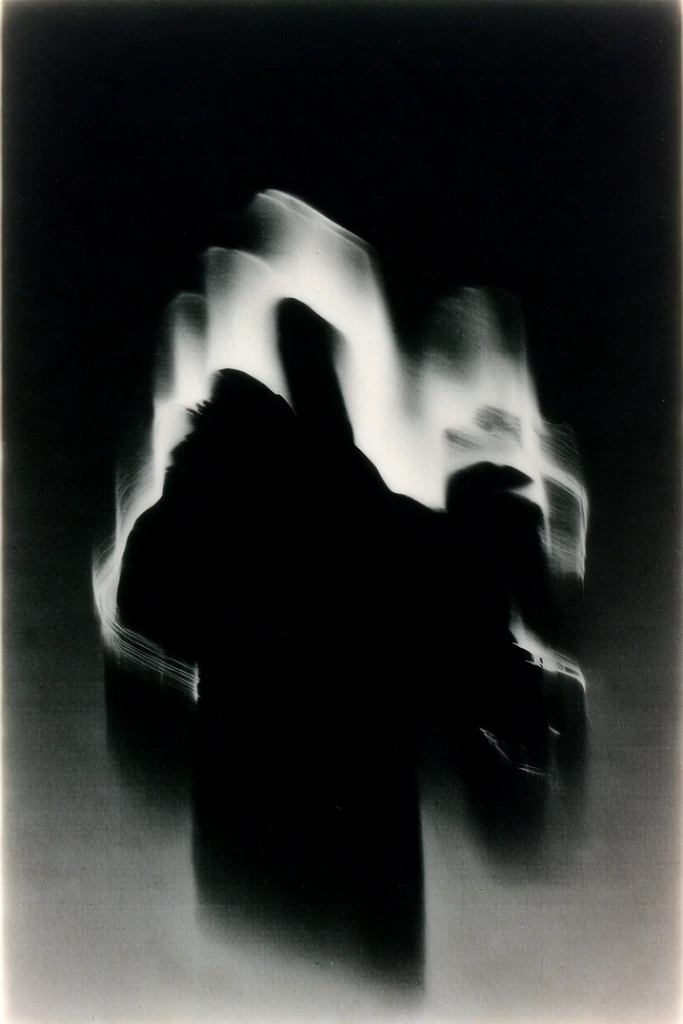 Spectral Monochrome Noir style AI image example 2