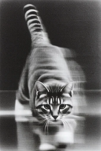 Analog Glitch Noir style reference image — gritty low-fidelity texture