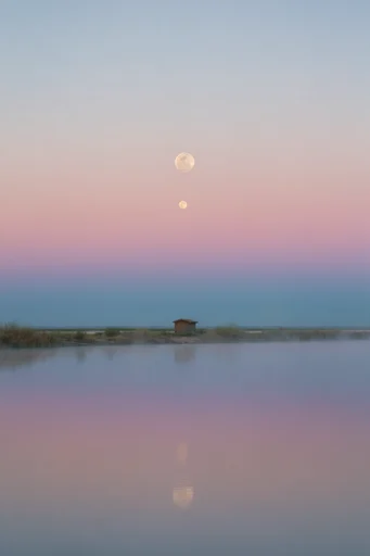 Ethereal Pastel Surrealism style reference image — pastel gradient sky