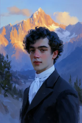Luminous Pastoral Impressionism style reference image — nostalgic atmosphere
