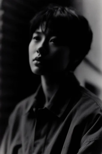 Ghostly Chiaroscuro Noir moodboard — generate AI images in this style