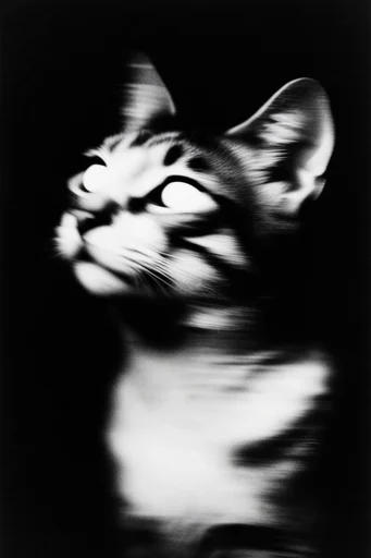 Spectral Kinetic Noir style reference image — analog film grain