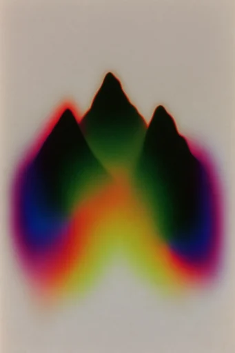 Ethereal Neon Aura style reference image — heavy film grain
