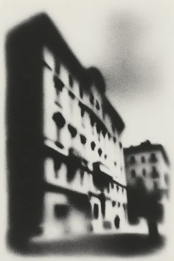 Gritty Monochromatic Noir style reference image — distressed print aesthetic