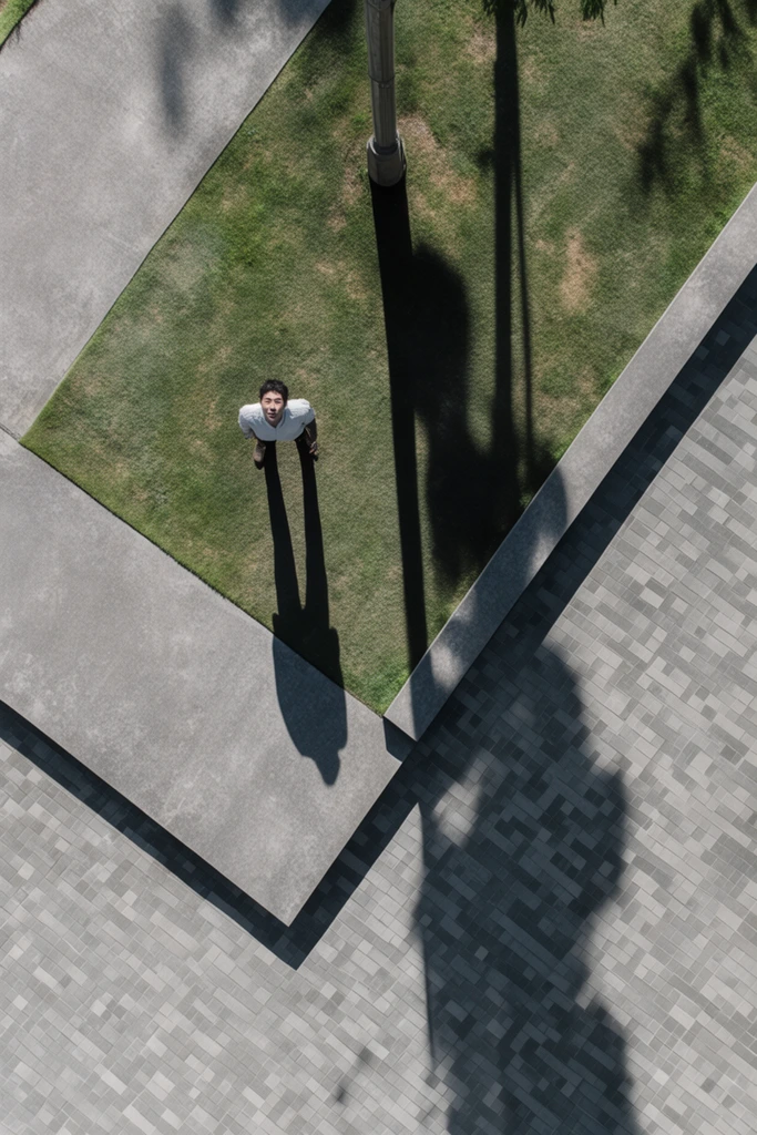 Graphic Sunlit Minimalism style AI image example 1