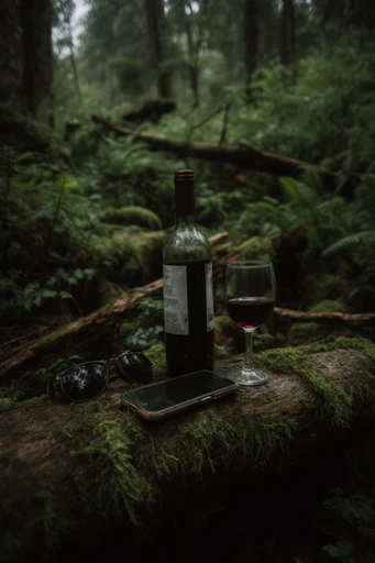 Simulated Gothic Wilderness style reference image — desaturated forest greens