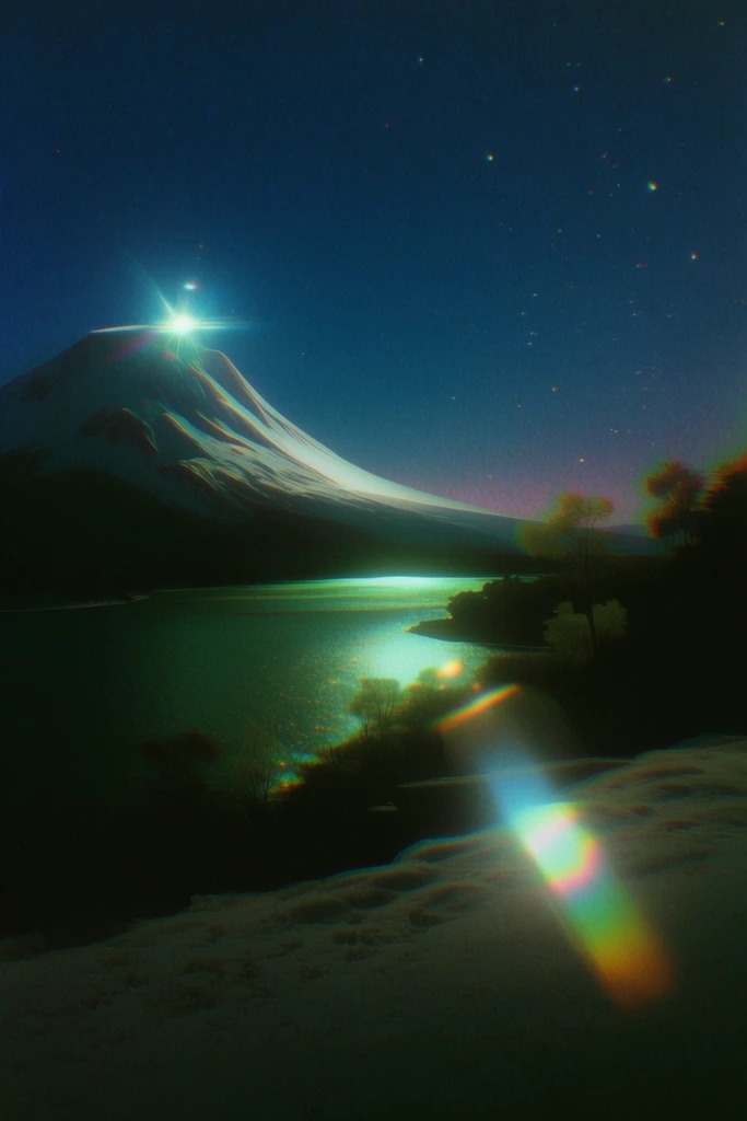 Cinematic Luminescent Nocturne style AI image example 2