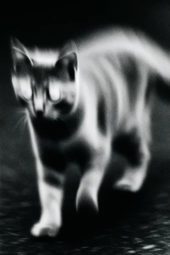 Spectral Kinetic Noir style reference image — ghostly silhouette
