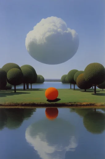 Surreal Liminal Pastoralism style reference image — liminal space